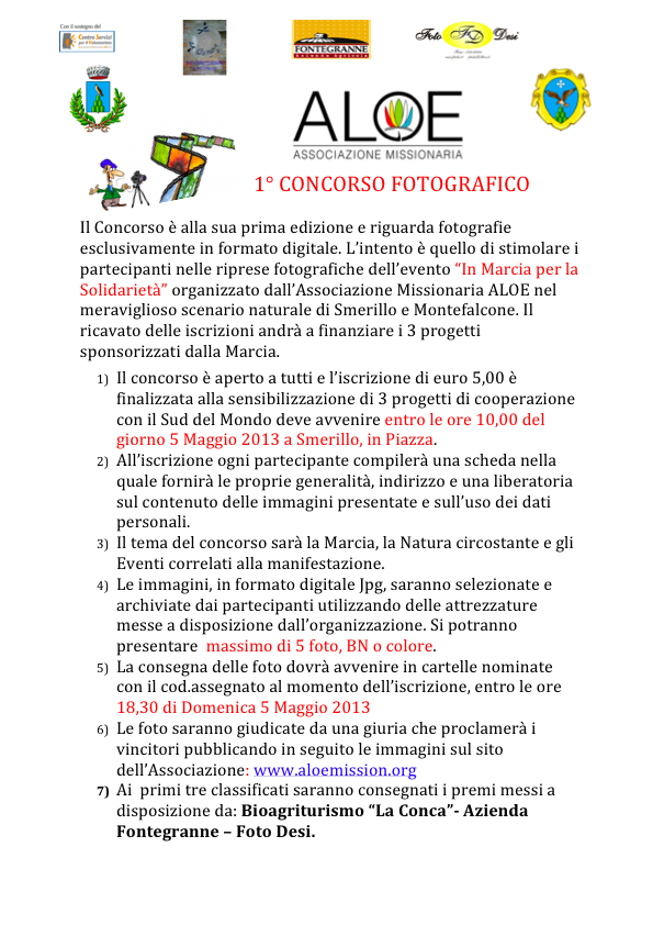 Concorso ALOEFuori